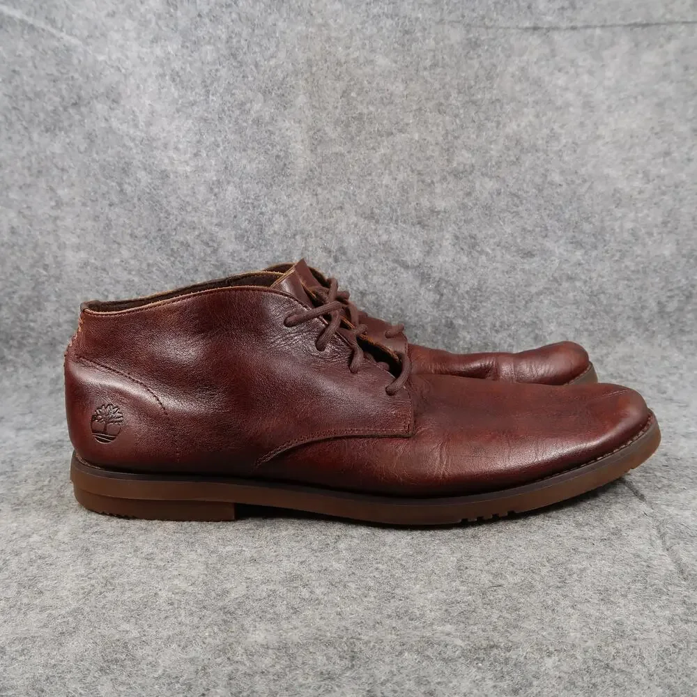 Timberland Shoes Mens 9 Yorkdale Chukka Leather Lace Up Streetwear Classic Brown